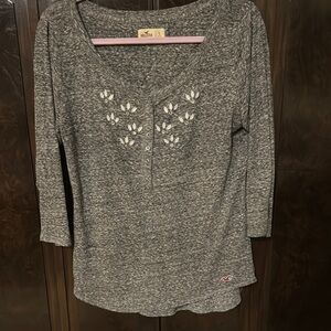 Gray Women's Hollister top